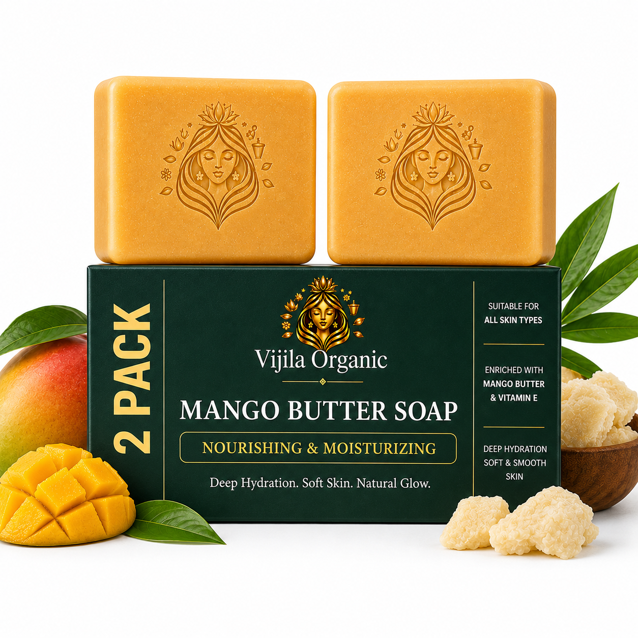 Mango Butter Soap ( Pack of 2 )