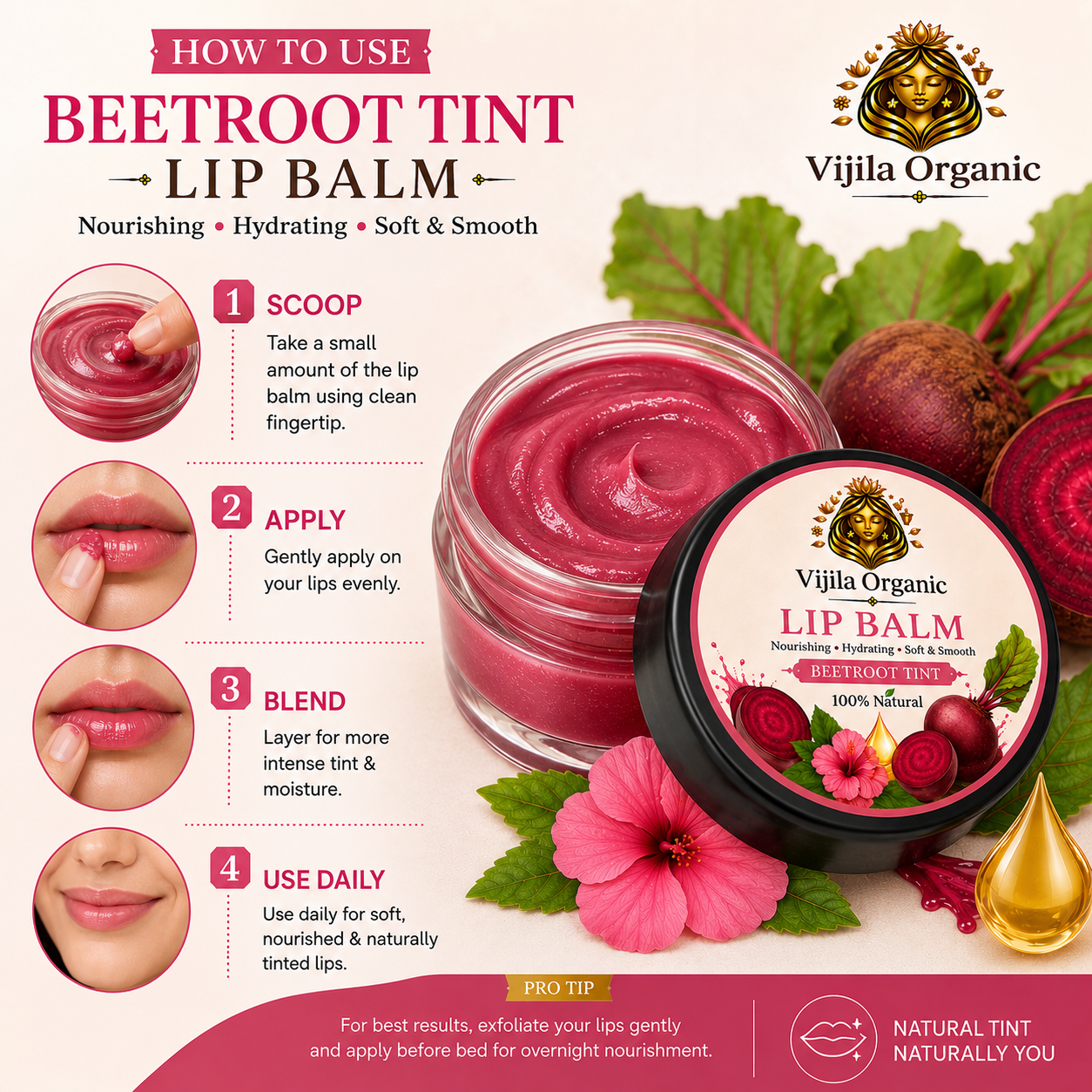 Beetroot Lip Balm