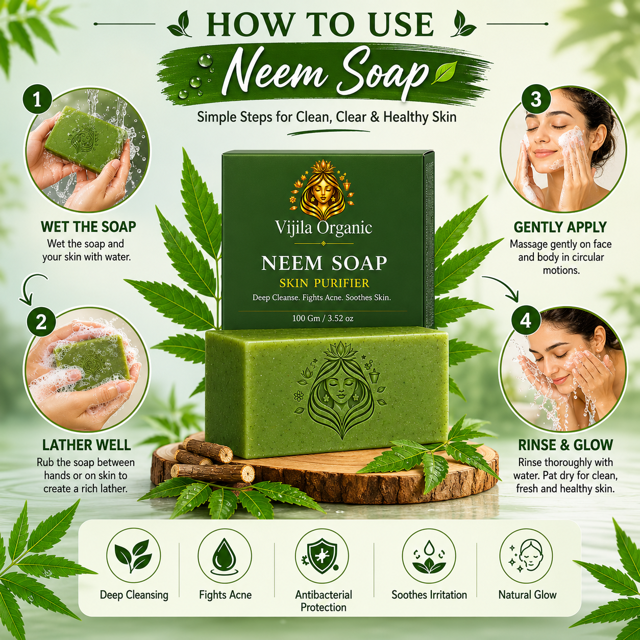 Neem Soap ( Pack of 3 )