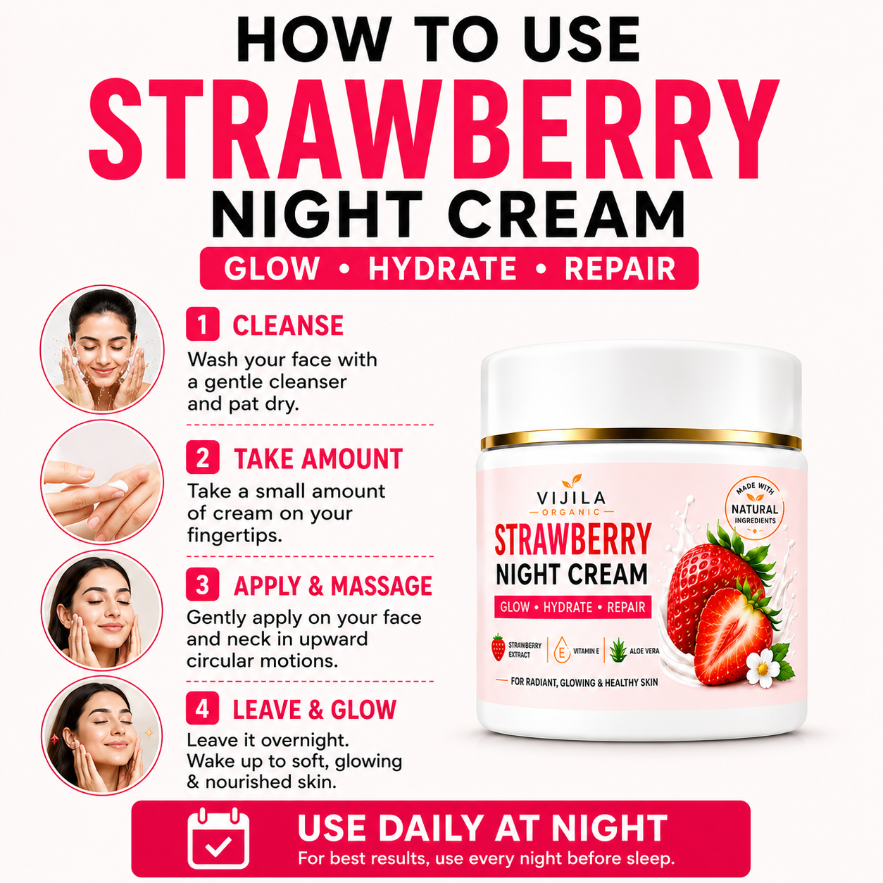 Strawberry Night Face Cream