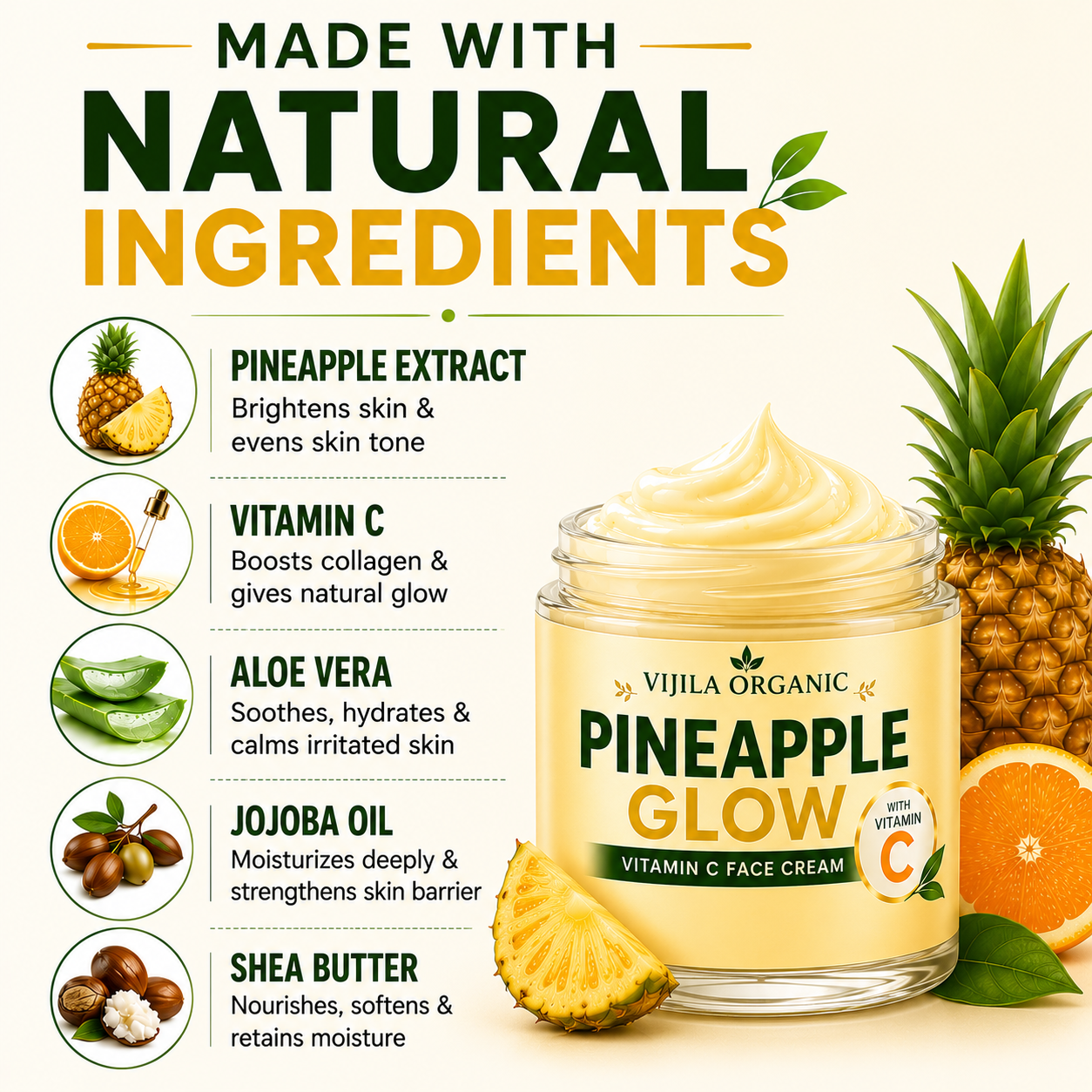 Vitamin C Pineapple Night Face Cream