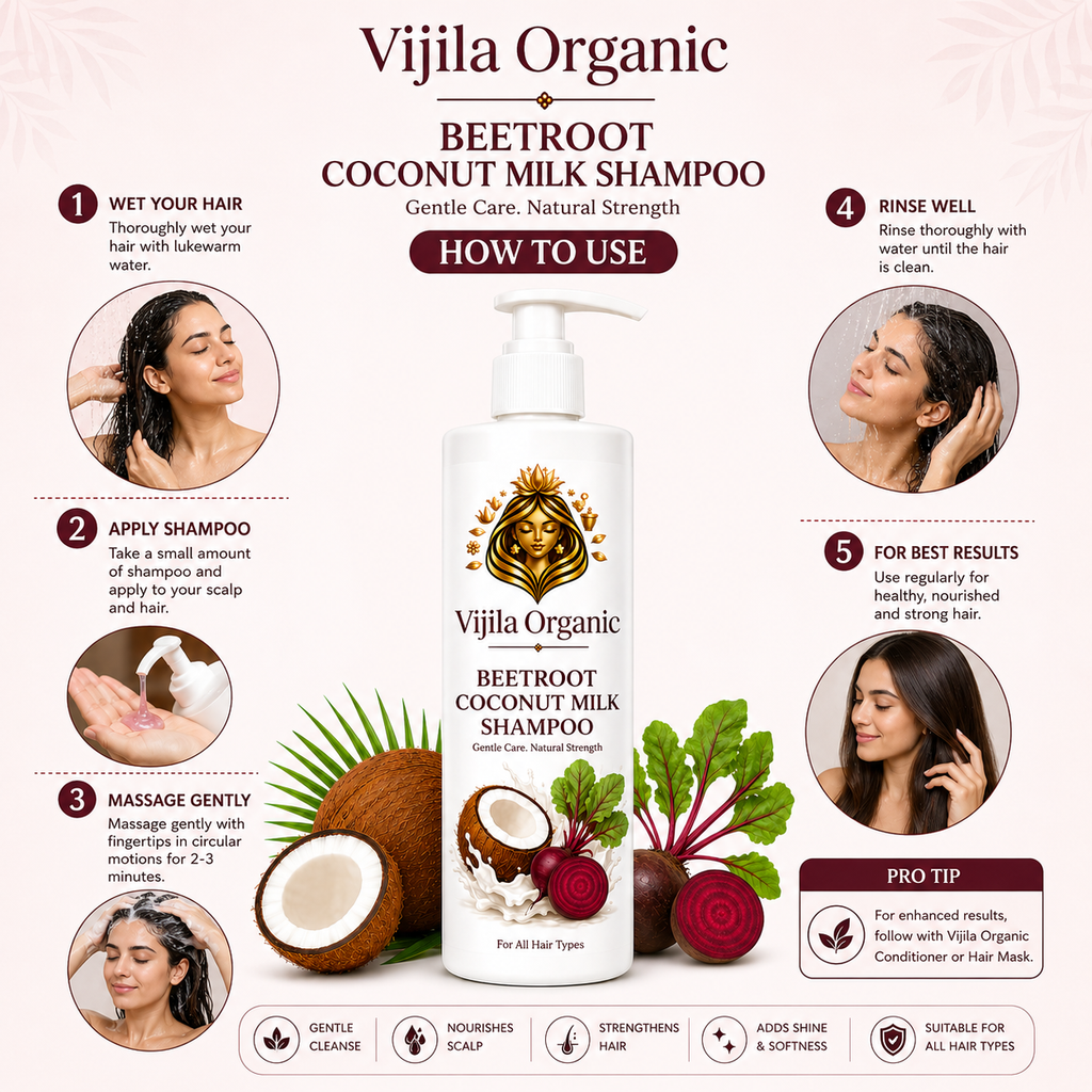 Beetroot Coconut Milk Shampoo