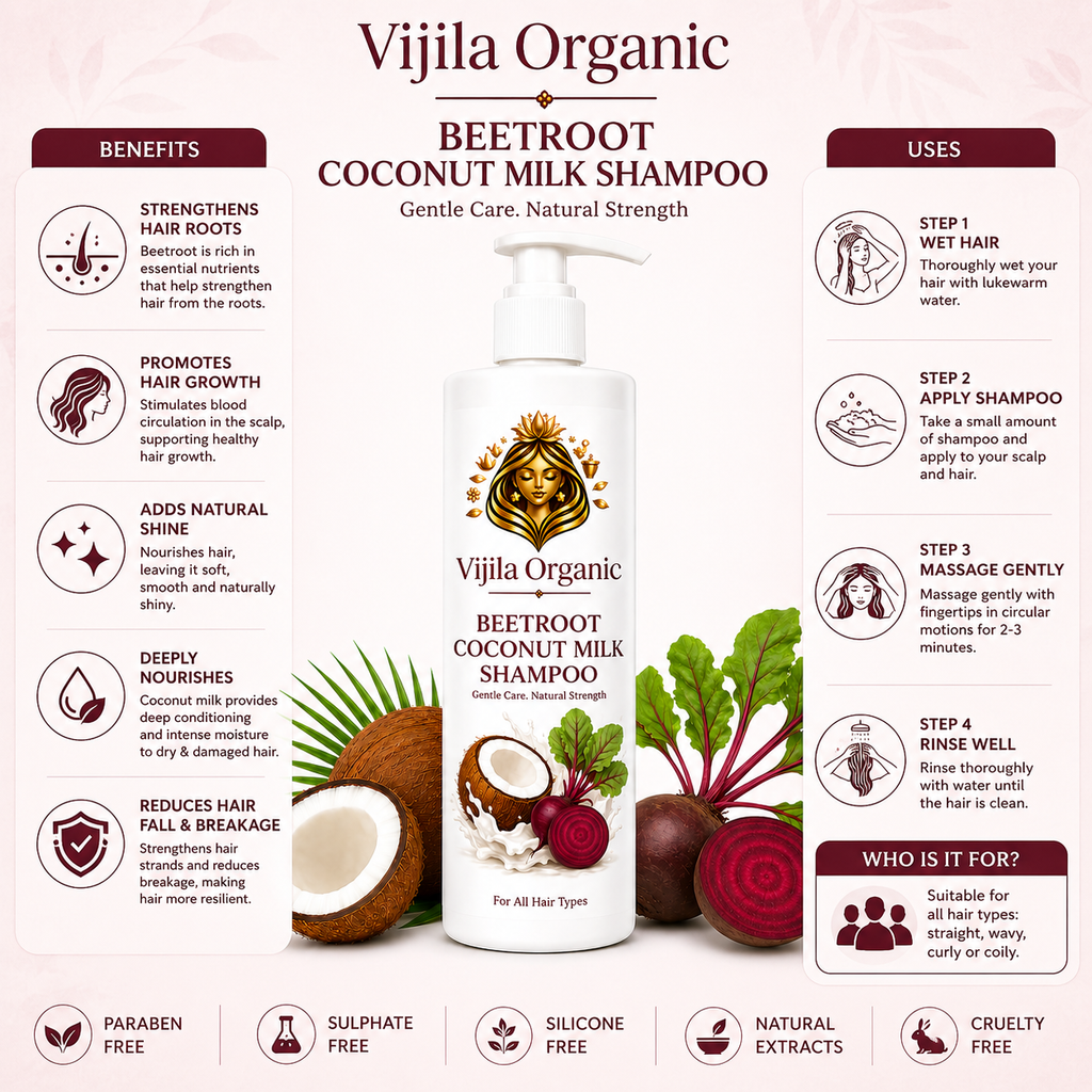 Beetroot Coconut Milk Shampoo