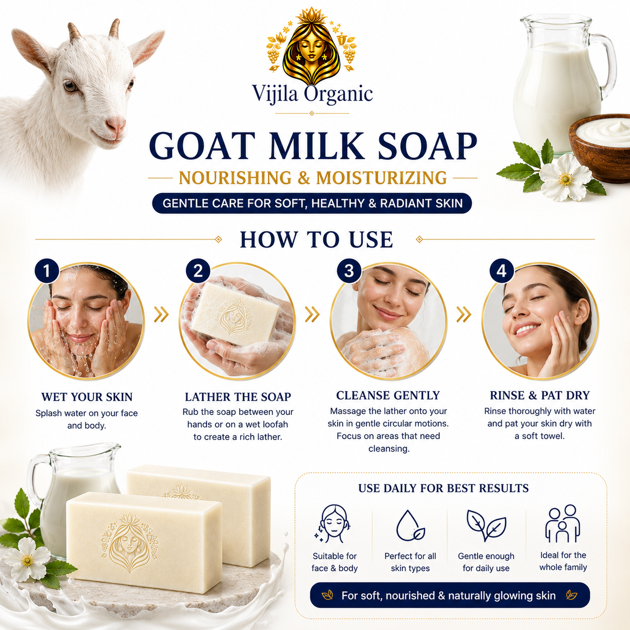 Goat Milk Soap ( Pack of 2 )