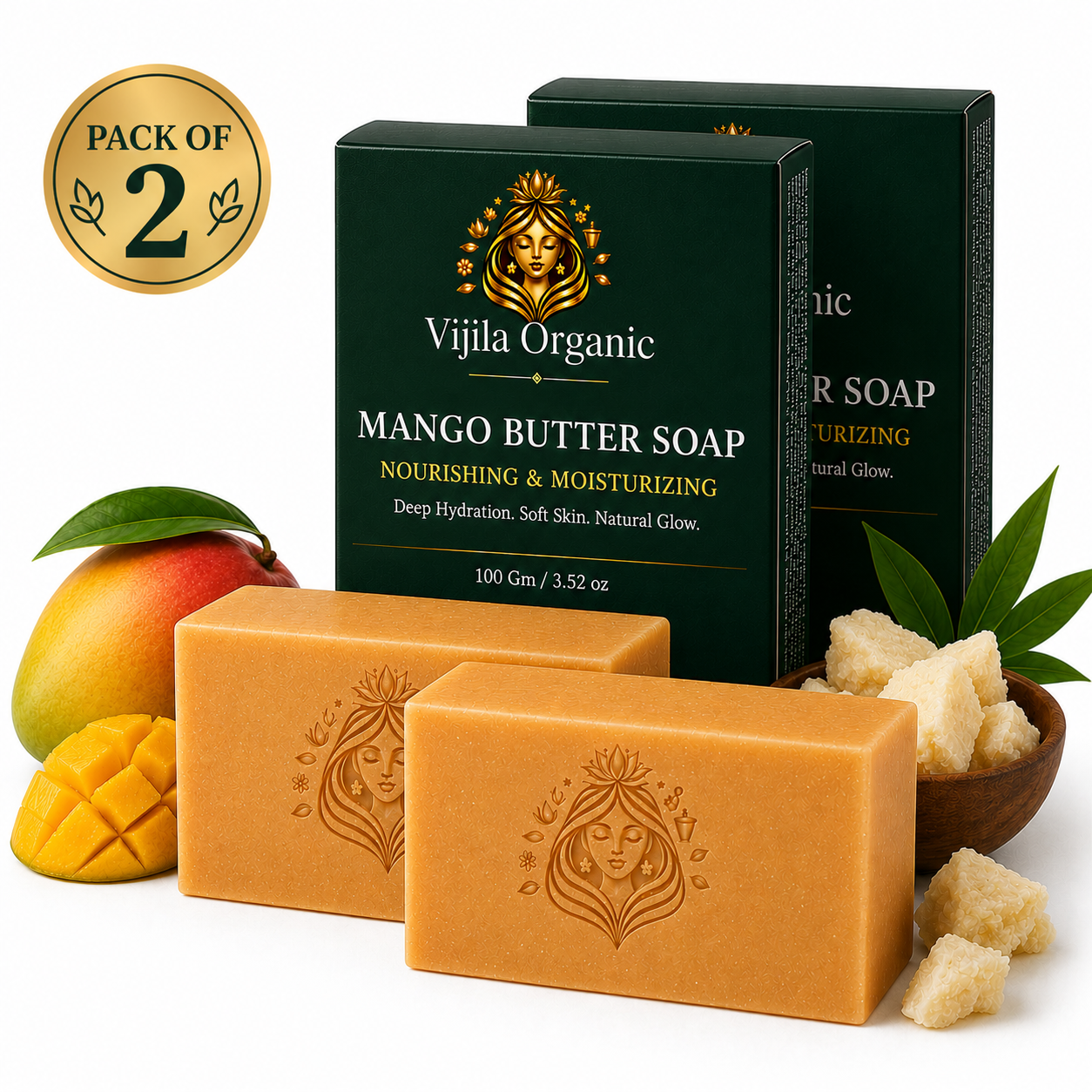 Mango Butter Soap ( Pack of 2 )